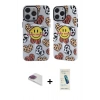 MARSİLYAN™- iPhone 13 Pro Max Kılıf Nova Doku Koleksiyonu - Şeffaf Pasifik Cam Ekran Koruyucu + Pers Alüminyum Kamera Lens - GI