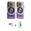 MARSİLYAN™- iPhone 13 Pro Max Kılıf Nova Doku Koleksiyonu - Şeffaf Pasifik Cam Ekran Koruyucu + Pers Alüminyum Kamera Lens - GI