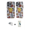 MARSİLYAN™- iPhone 13 Pro Max Kılıf Nova Doku Koleksiyonu - Şeffaf Pasifik Cam Ekran Koruyucu + Pers Alüminyum Kamera Lens - SABE