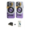 MARSİLYAN™- iPhone 13 Pro Max Kılıf Nova Doku Koleksiyonu - Şeffaf Pasifik Cam Ekran Koruyucu + Raze Metal Kamera Lens - GD