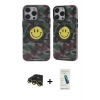 MARSİLYAN™- iPhone 13 Pro Max Kılıf Nova Doku Koleksiyonu - Şeffaf Pasifik Cam Ekran Koruyucu + Raze Metal Kamera Lens - GD