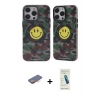 MARSİLYAN™- iPhone 13 Pro Max Kılıf Nova Doku Koleksiyonu - Şeffaf Pasifik Cam Ekran Koruyucu + Renkli Kamera Lens Koruma Cam - TU