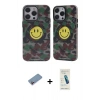 MARSİLYAN™- iPhone 13 Pro Max Kılıf Nova Doku Koleksiyonu - Şeffaf Pasifik Cam Ekran Koruyucu + Shine Kamera Lens Koruma Cam - PE