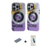 MARSİLYAN™- iPhone 13 Pro Max Kılıf Nova Doku Koleksiyonu - Şeffaf Pasifik Cam Ekran Koruyucu + Renkli Kamera Lens Koruma Cam - YL