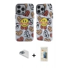 MARSİLYAN™- iPhone 13 Pro Max Kılıf Nova Doku Koleksiyonu - Siyah 6D Mat Seramik Hayalet Nano Ekran Koruyucu + Pers Alüminyum Kamera Lens - SABE