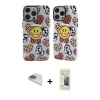 MARSİLYAN™- iPhone 13 Pro Max Kılıf Nova Doku Koleksiyonu - Siyah 6D Mat Seramik Hayalet Nano Ekran Koruyucu + Pers Alüminyum Kamera Lens - GD