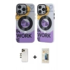 MARSİLYAN™- iPhone 13 Pro Max Kılıf Nova Doku Koleksiyonu - Siyah 6D Mat Seramik Hayalet Nano Ekran Koruyucu + Shine Kamera Lens - GD