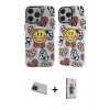 MARSİLYAN™- iPhone 13 Pro Max Kılıf Nova Doku Koleksiyonu - Siyah Bilvis 3D Cam Ekran Koruyucu + Rainbow Kamera Lens Koruma Cam - KI