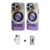 MARSİLYAN™- iPhone 13 Pro Max Kılıf Nova Doku Koleksiyonu - Siyah Bilvis 3D Cam Ekran Koruyucu + Shine Kamera Lens - GD