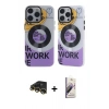MARSİLYAN™- iPhone 13 Pro Max Kılıf Nova Doku Koleksiyonu - Siyah Bilvis 3D Mat Cam Ekran Koruyucu + Raze Metal Kamera Lens - GD