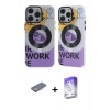 MARSİLYAN™- iPhone 13 Pro Max Kılıf Nova Doku Koleksiyonu - Siyah Bilvis 5in1 3D Magic Cam Ekran Koruyucu + Renkli Kamera Lens Koruma Cam - SI