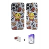 MARSİLYAN™- iPhone 13 Pro Max Kılıf Nova Doku Koleksiyonu - Siyah Bilvis 5in1 3D Magic Cam Ekran Koruyucu + Pers Alüminyum Kamera Lens - KI