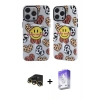 MARSİLYAN™- iPhone 13 Pro Max Kılıf Nova Doku Koleksiyonu - Siyah Bilvis 5in1 3D Magic Cam Ekran Koruyucu + Raze Metal Kamera Lens - GD