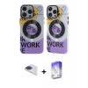 MARSİLYAN™- iPhone 13 Pro Max Kılıf Nova Doku Koleksiyonu - Siyah Bilvis 5in1 3D Magic Cam Ekran Koruyucu + Pers Alüminyum Kamera Lens - LT