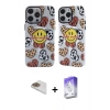 MARSİLYAN™- iPhone 13 Pro Max Kılıf Nova Doku Koleksiyonu - Siyah Bilvis 5in1 3D Magic Cam Ekran Koruyucu + Pers Alüminyum Kamera Lens - GD