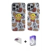 MARSİLYAN™- iPhone 13 Pro Max Kılıf Nova Doku Koleksiyonu - Siyah Bilvis 5in1 3D Magic Cam Ekran Koruyucu + Pers Alüminyum Kamera Lens - GI