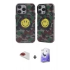 MARSİLYAN™- iPhone 13 Pro Max Kılıf Nova Doku Koleksiyonu - Siyah Bilvis 5in1 5D Magic Hayalet Cam Ekran Koruyucu + Pers Alüminyum Kamera Lens - KI