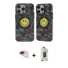MARSİLYAN™- iPhone 13 Pro Max Kılıf Nova Doku Koleksiyonu - Siyah Bilvis Hayalet Cam Ekran Koruyucu + Pers Alüminyum Kamera Lens - KI
