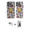 MARSİLYAN™- iPhone 13 Pro Max Kılıf Nova Doku Koleksiyonu - Siyah Bilvis Hayalet Cam Ekran Koruyucu + Pers Alüminyum Kamera Lens - GI