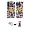 MARSİLYAN™- iPhone 13 Pro Max Kılıf Nova Doku Koleksiyonu - Siyah Bilvis Hayalet Cam Ekran Koruyucu + Pers Alüminyum Kamera Lens - GD