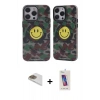 MARSİLYAN™- iPhone 13 Pro Max Kılıf Nova Doku Koleksiyonu - Siyah Joko 5D Cam + Pers Alüminyum Kamera Lens - GD