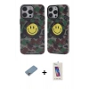 MARSİLYAN™- iPhone 13 Pro Max Kılıf Nova Doku Koleksiyonu - Siyah Joko 5D Cam + Shine Kamera Lens Koruma Cam - GI
