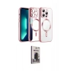 MARSİLYAN™- iPhone 13 Pro Max Kılıf Nova Işık Özel Seri - Siyah Bilvis Hayalet Cam Ekran Koruyucu
