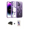 MARSİLYAN™- iPhone 13 Pro Max Kılıf Nova Işık Özel Seri - Siyah Joko 5D Cam + Raze Metal Kamera Lens - GD