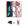MARSİLYAN™- iPhone 13 Pro Max Kılıf Nova Işık Özel Seri - Siyah Joko 5D Cam + Raze Metal Kamera Lens - GD