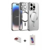 MARSİLYAN™- iPhone 13 Pro Max Kılıf Nova Işık Özel Seri - Siyah Joko 5D Cam + Pers Alüminyum Kamera Lens - KI