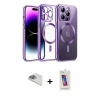 MARSİLYAN™- iPhone 13 Pro Max Kılıf Nova Işık Özel Seri - Siyah Joko 5D Cam + Pers Alüminyum Kamera Lens - SABE