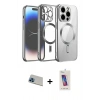 MARSİLYAN™- iPhone 13 Pro Max Kılıf Nova Işık Özel Seri - Siyah Joko 5D Cam + Rainbow Kamera Lens Koruma Cam - MI