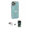MARSİLYAN™- iPhone 13 Pro Max Kılıf Nova Işık Prime - Şeffaf 360 Full Body Arka Koruyucu + Pers Alüminyum Kamera Lens - GI