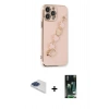 MARSİLYAN™- iPhone 13 Pro Max Kılıf Nova Işık Prime - Şeffaf 360 Full Body Arka Koruyucu + Pers Alüminyum Kamera Lens - LT