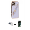 MARSİLYAN™- iPhone 13 Pro Max Kılıf Nova Işık Prime - Şeffaf 360 Full Body Arka Koruyucu + Pers Alüminyum Kamera Lens - LT