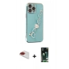 MARSİLYAN™- iPhone 13 Pro Max Kılıf Nova Işık Prime - Şeffaf 360 Full Body Arka Koruyucu + Pers Alüminyum Kamera Lens - KI
