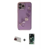 MARSİLYAN™- iPhone 13 Pro Max Kılıf Nova Işık Prime - Şeffaf 360 Full Body Arka Koruyucu + Rainbow Kamera Lens Koruma Cam - KI