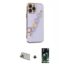 MARSİLYAN™- iPhone 13 Pro Max Kılıf Nova Işık Prime - Şeffaf 360 Full Body Arka Koruyucu + Rainbow Kamera Lens Koruma Cam - REGD
