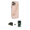 MARSİLYAN™- iPhone 13 Pro Max Kılıf Nova Işık Prime - Şeffaf 360 Full Body Arka Koruyucu + Raze Metal Kamera Lens - GD