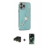 MARSİLYAN™- iPhone 13 Pro Max Kılıf Nova Işık Prime - Şeffaf 360 Full Body Arka Koruyucu + Raze Metal Kamera Lens - GD