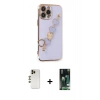 MARSİLYAN™- iPhone 13 Pro Max Kılıf Nova Işık Prime - Şeffaf 360 Full Body Arka Koruyucu + Shine Kamera Lens - GD