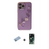 MARSİLYAN™- iPhone 13 Pro Max Kılıf Nova Işık Prime - Şeffaf 360 Full Body Arka Koruyucu + Shine Kamera Lens Koruma Cam - MI