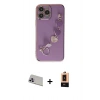MARSİLYAN™- iPhone 13 Pro Max Kılıf Nova Işık Prime - Şeffaf Maxco Cam Ekran Koruyucu + Rainbow Kamera Lens Koruma Cam - MR