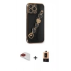 MARSİLYAN™- iPhone 13 Pro Max Kılıf Nova Işık Prime - Şeffaf Maxco Cam Ekran Koruyucu + Pers Alüminyum Kamera Lens - KI
