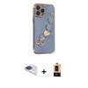 MARSİLYAN™- iPhone 13 Pro Max Kılıf Nova Işık Prime - Şeffaf Maxco Cam Ekran Koruyucu + Pers Alüminyum Kamera Lens - LT