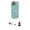 MARSİLYAN™- iPhone 13 Pro Max Kılıf Nova Işık Prime - Şeffaf Maxco Cam Ekran Koruyucu + Pers Alüminyum Kamera Lens - KI