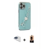 MARSİLYAN™- iPhone 13 Pro Max Kılıf Nova Işık Prime - Şeffaf Maxco Cam Ekran Koruyucu + Pers Alüminyum Kamera Lens - LT