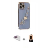 MARSİLYAN™- iPhone 13 Pro Max Kılıf Nova Işık Prime - Şeffaf Maxco Cam Ekran Koruyucu + Pers Alüminyum Kamera Lens - GI