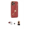 MARSİLYAN™- iPhone 13 Pro Max Kılıf Nova Işık Prime - Şeffaf Maxco Cam Ekran Koruyucu + Pers Alüminyum Kamera Lens - KI