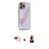 MARSİLYAN™- iPhone 13 Pro Max Kılıf Nova Işık Prime - Şeffaf Maxco Cam Ekran Koruyucu + Pers Alüminyum Kamera Lens - KI
